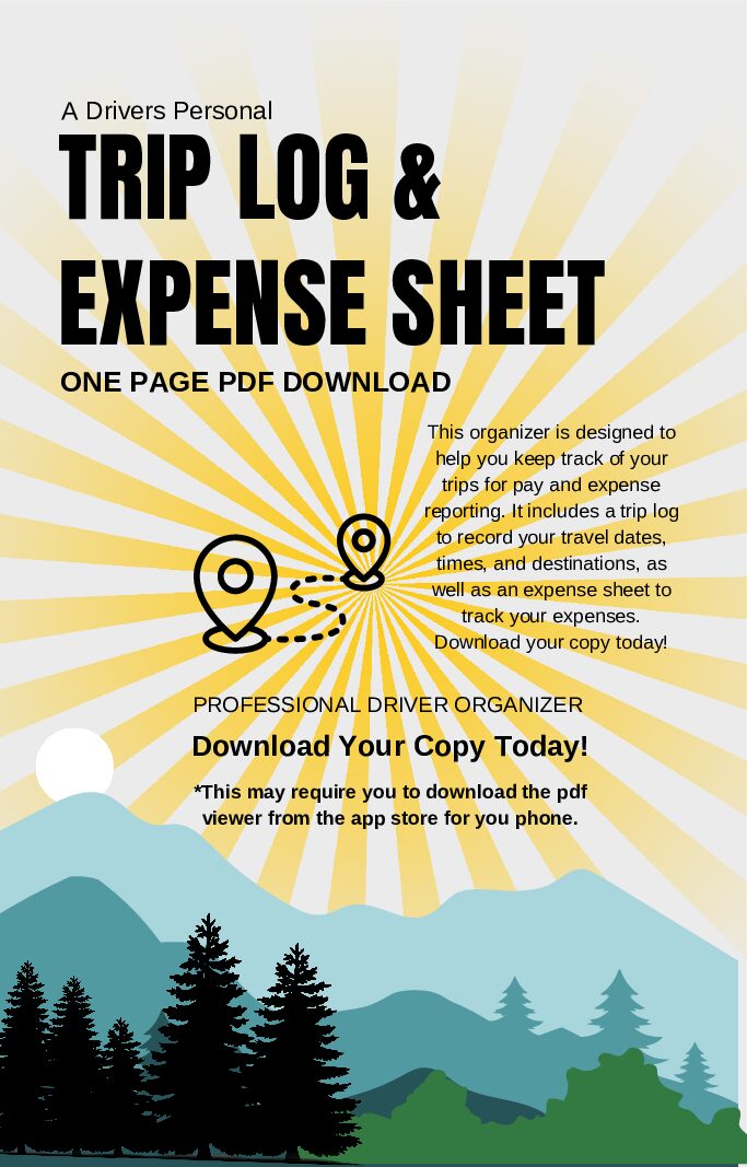 Trip Log & Expense Sheet